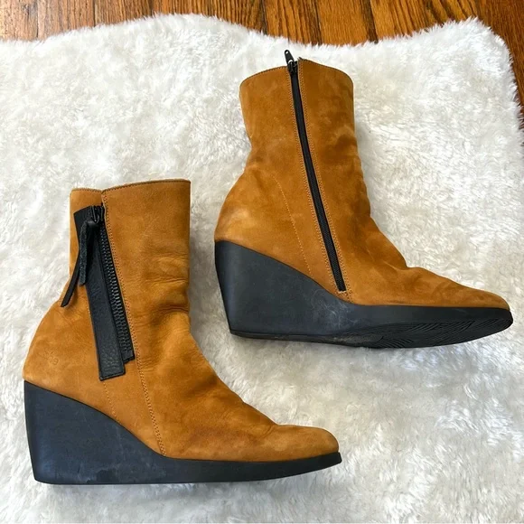 Arche Vitahe Waterproof France Made Soft Nubuck Luxe Leather Boots– Size 7 - Picture 3 of 14